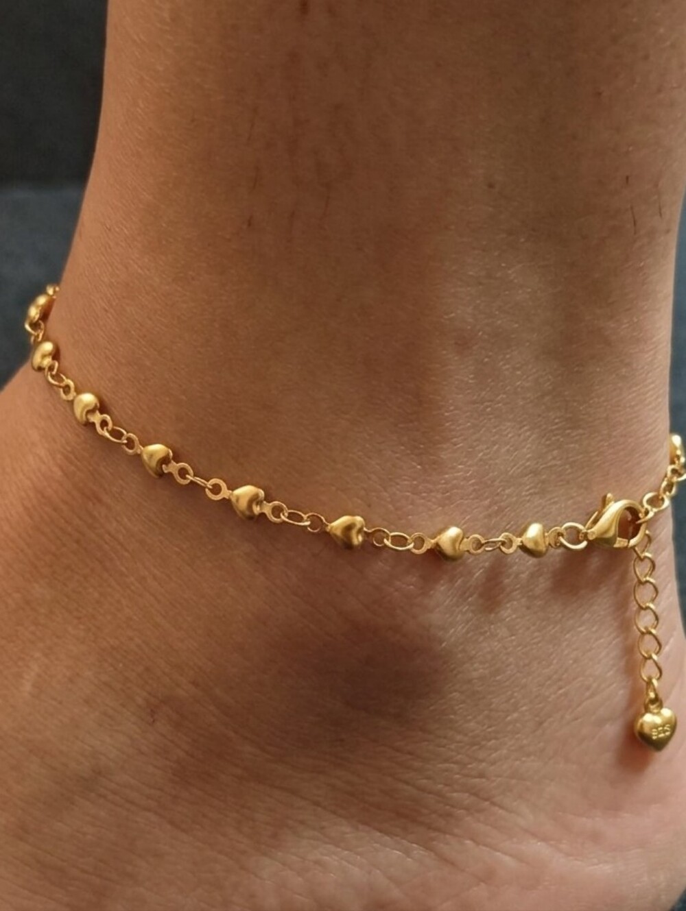 Anklet leg necklace stainless steel gold plated
